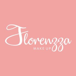 Fundo totalmente rosa com a seguinte escrita: Florenzza Make up.